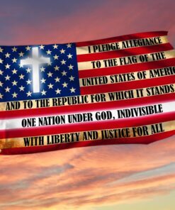 Pledge Of Allegiance To The Flag Of The United States Of America. One Nation Under God MTV32GF