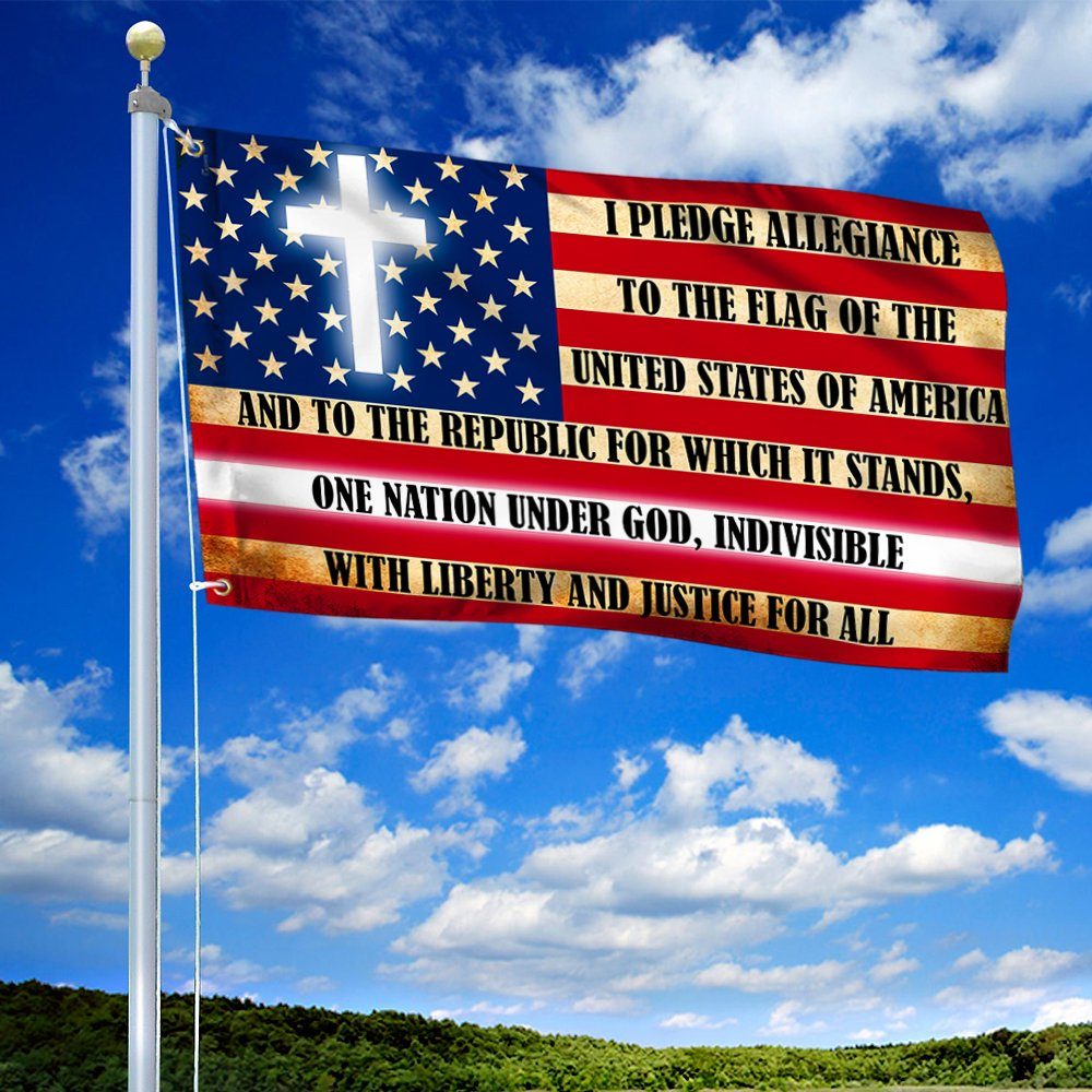 Pledge Of Allegiance To The Flag Of The United States Of America. One Nation Under God MTV32GF - Image 2