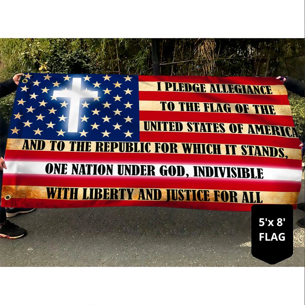 Pledge Of Allegiance To The Flag Of The United States Of America. One Nation Under God MTV32GF - Image 4