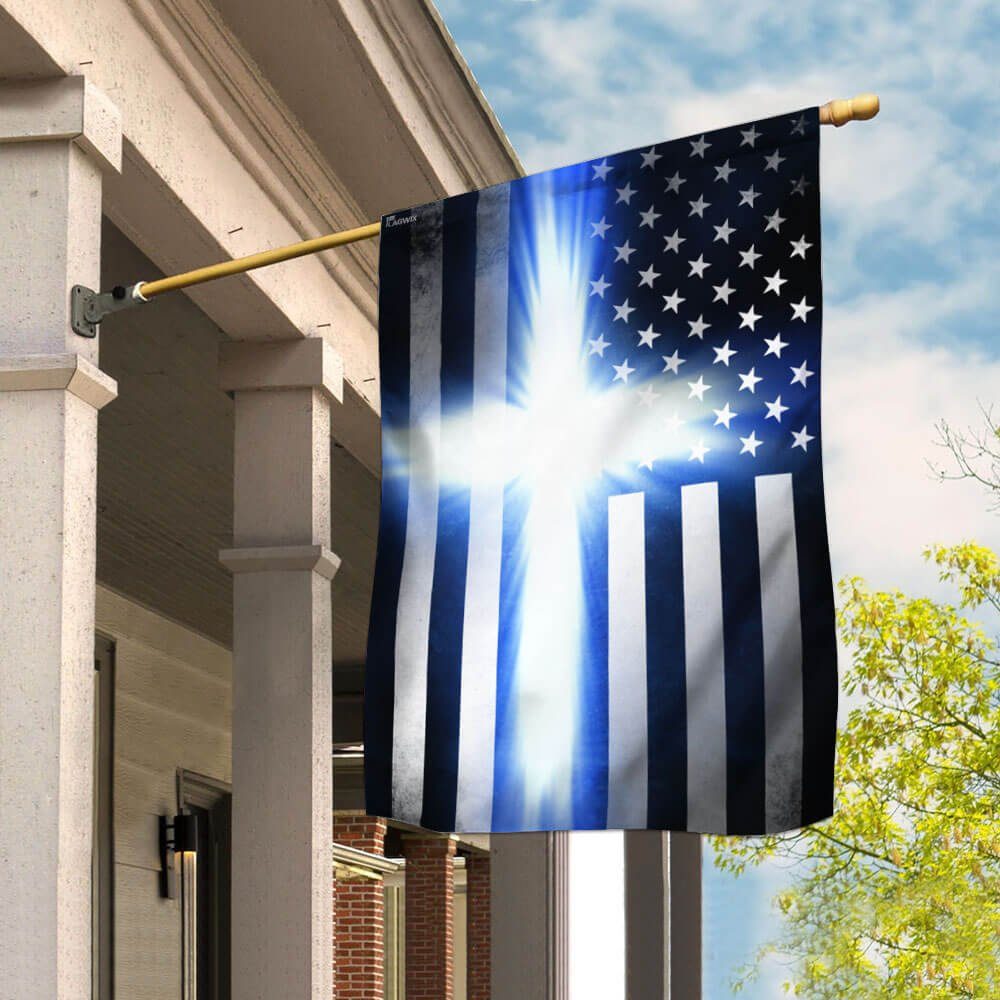 Police. The Thin Blue Line Flag
