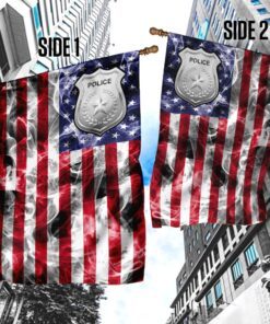police american u.s. flag 1066