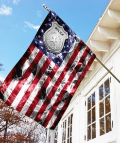 police american u.s. flag 8096