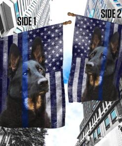 police dog. german shepherd flag thb2220f 5501