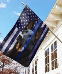 police dog. german shepherd flag thb2220f 6501