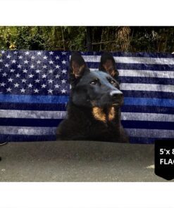 police dog. k9. the thin blue line flag thb2220gf 2784