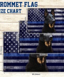 police dog. k9. the thin blue line flag thb2220gf 5256