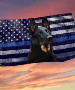 Police Dog. K9. The Thin Blue Line Flag THB2220GF