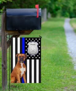 police dog boxer american u.s. flag 3511