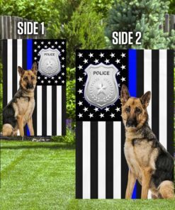 police dog german shepherd american u.s. flag 1702
