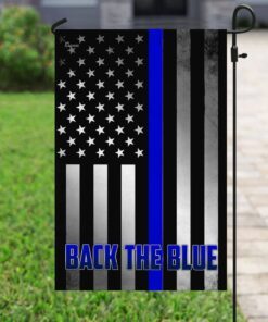 police law enforcement. back the blue flag 3168