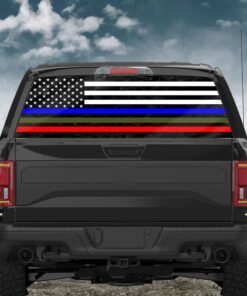 Police Military and Fire Thin Line American Rear Window Decal QNK03CD