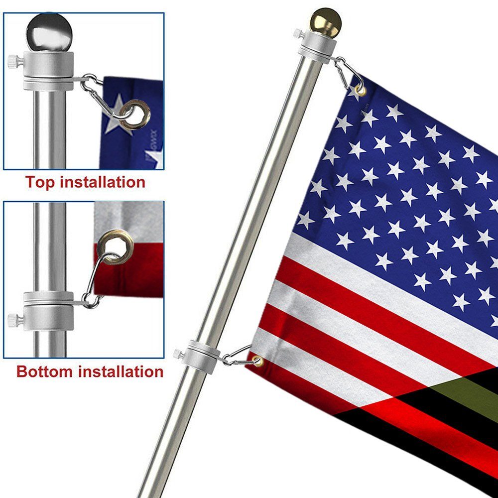Police Military and Fire Thin Line USA Blue Green Red Line Grommet Flag TQN12GF - Image 5