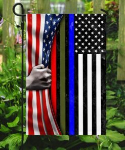 police military and fire thin line usa flag 8052