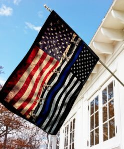 police thin blue line american flag 4759