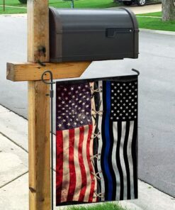 police thin blue line american flag 6542