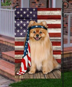 pomeranian dog flag charming dog ntb216fv30 3688