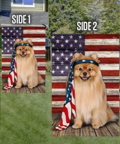 pomeranian dog flag charming dog ntb216fv30 4768