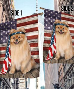 pomeranian dog flag charming dog ntb216fv30 8091