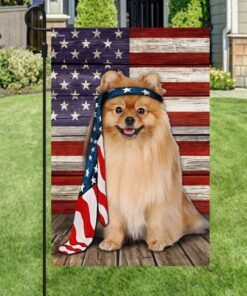 pomeranian dog flag charming dog ntb216fv30 8355