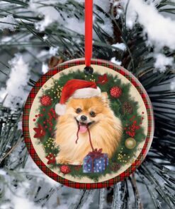 pomeranian ornament dog lover christmas ornament qtr321ov10 5989