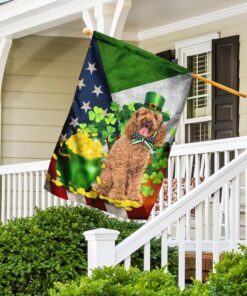 poodle happy st. patrick day flag 1647