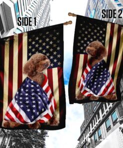 poodle american patriot flag 8355