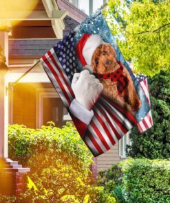 poodle through the snow flag 7218
