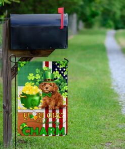 poodle you are my lucky charm irish american flag 1549