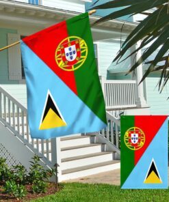 portugal and saint lucia flag tpt945f 1898