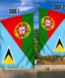 portugal and saint lucia flag tpt945f 3754