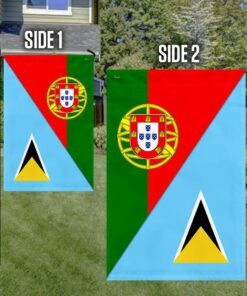 portugal and saint lucia flag tpt945f 4525