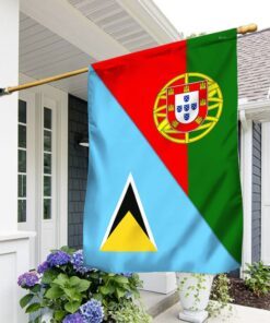 Portugal And Saint Lucia Flag TPT945F