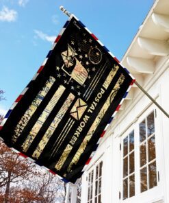 postal worker vintage stamp flag 4278