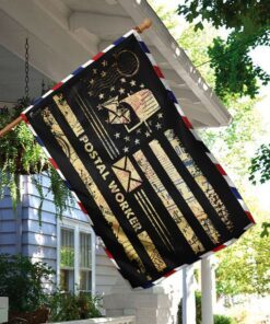 postal worker vintage stamp flag 5637