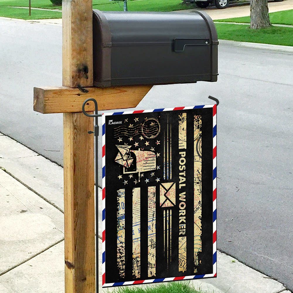 Postal Worker Vintage Stamp Flag - Image 9