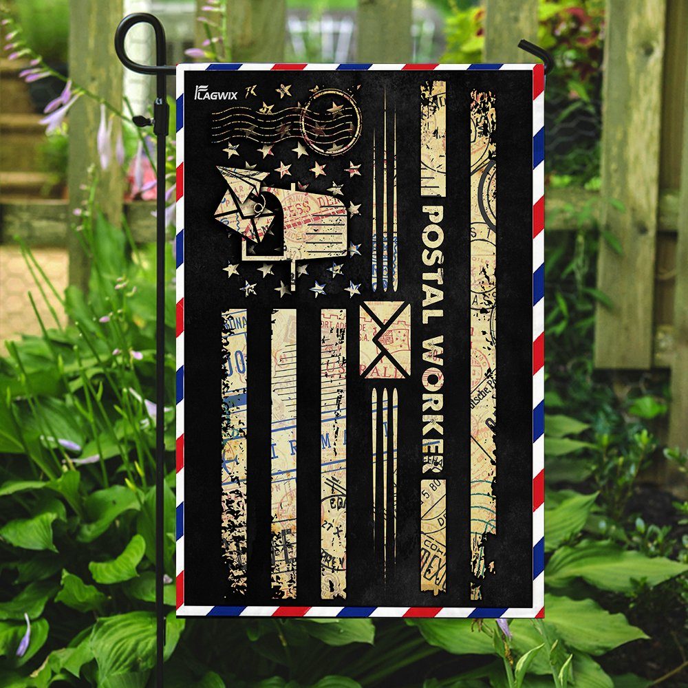 Postal Worker Vintage Stamp Flag - Image 7