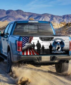 pow mia true heroes, you are not forgotten truck tailgate decal sticker wrap mbh16f 1980