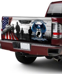 pow mia true heroes, you are not forgotten truck tailgate decal sticker wrap mbh16f 7231