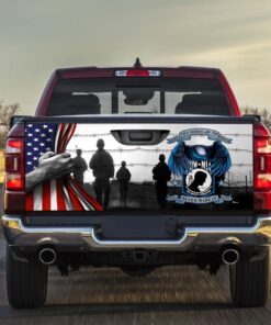 Pow Mia True Heroes, You Are Not Forgotten Truck Tailgate Decal Sticker Wrap MBH16F