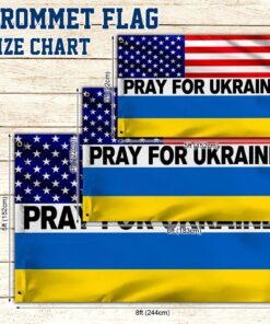 pray for ukraine american grommet flag qnn831gf 5582