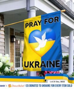 Pray For Ukraine Flag TPT38F