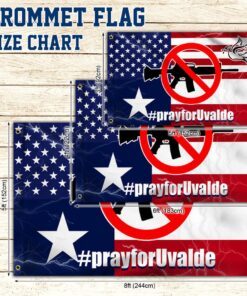 pray for uvalde flag. pray for texas grommet flag. stop now flag. control gun flag lnt180gf 4102