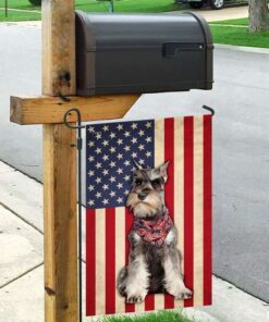 pretty schnauzer flags flagwix™ printed schnauzer dog flag 5518