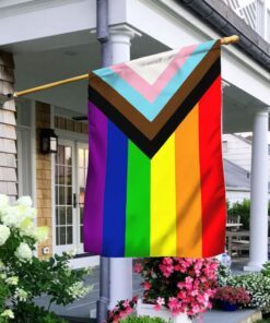 Pride Progress LGBT, Transgender Lesbian Gay Pride, LGBTQ Community Flag QNK840F