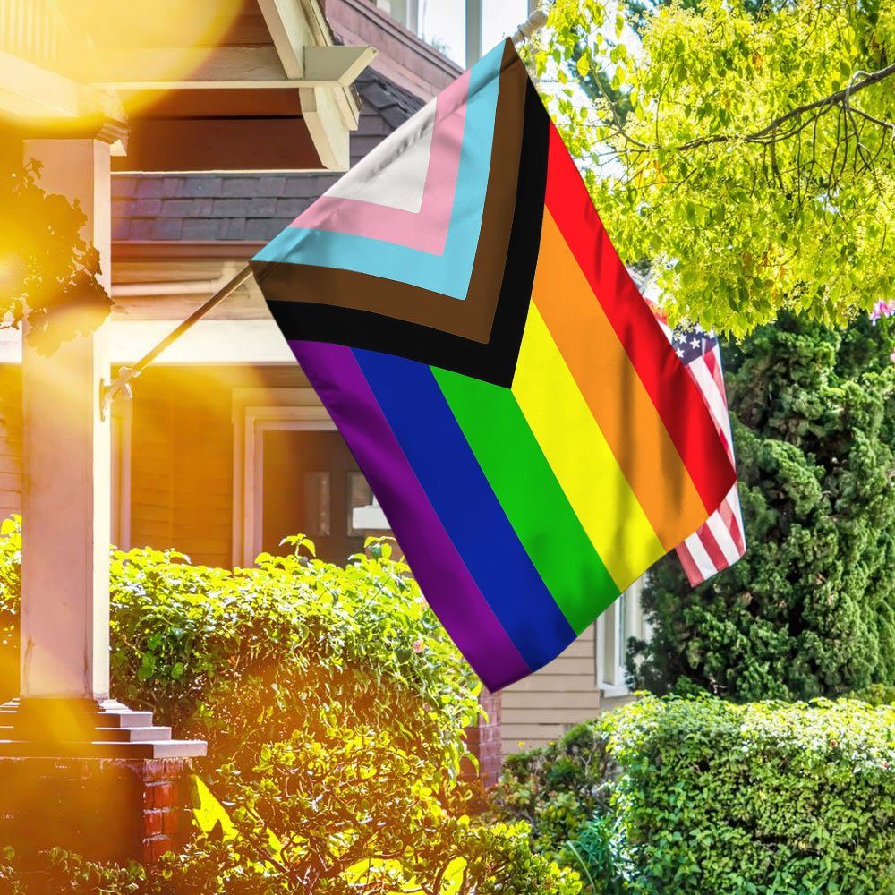 Pride Progress LGBT, Transgender Lesbian Gay Pride, LGBTQ Community Flag QNK840F - Image 2