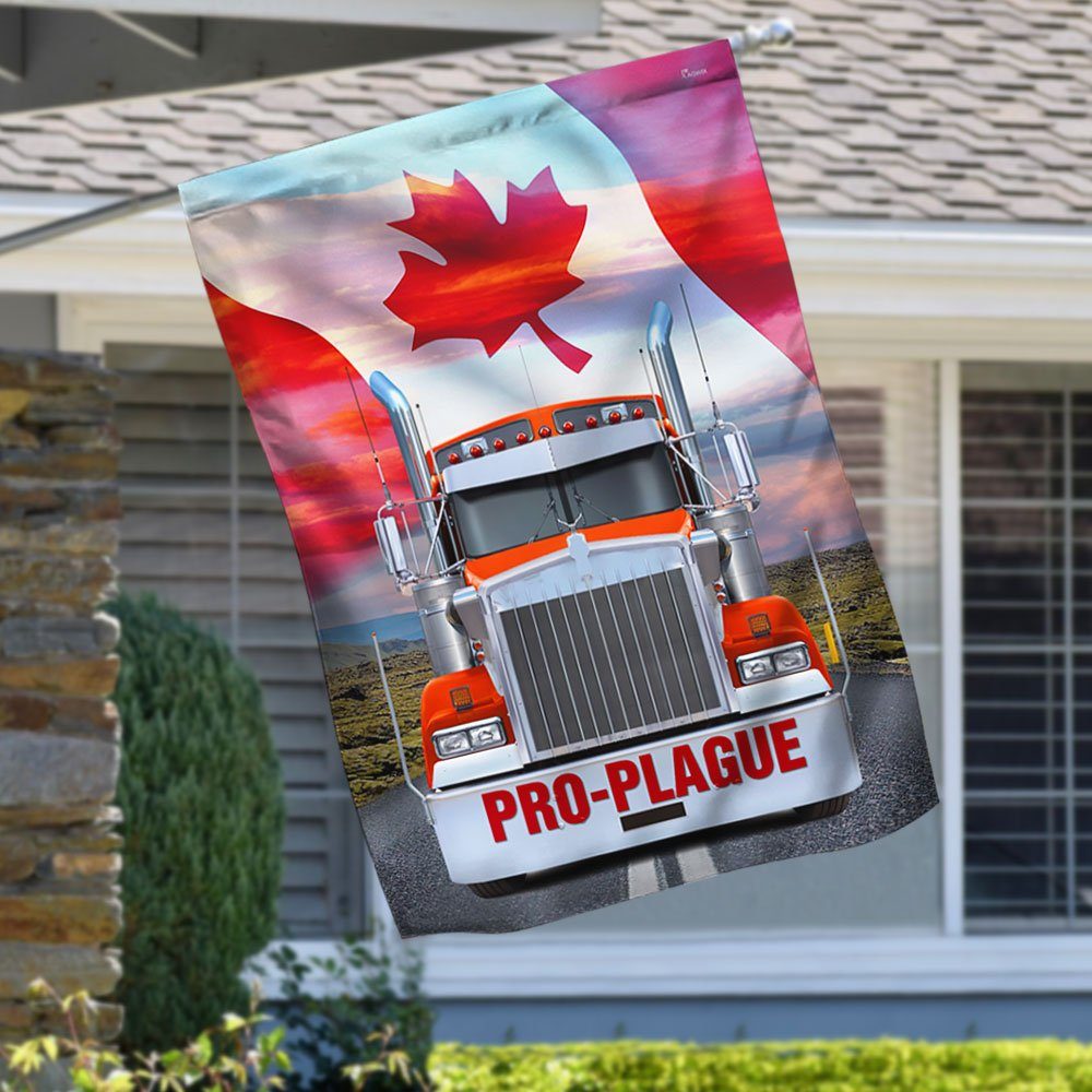 Pro-plague Freedom Convoy 2022 Flag, Truckers For Freedom, Canadian Trucker, Mandate Freedom QNK1061Fpz - Image 4