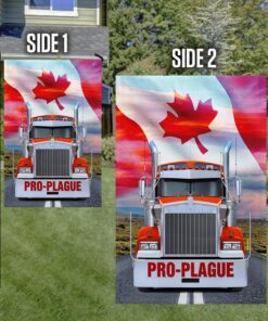 pro plague freedom convoy 2022 flag, truckers for freedom, canadian trucker, mandate freedom qnk1061fpz 8123