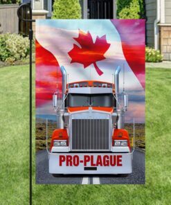 pro plague freedom convoy 2022 flag, truckers for freedom, canadian trucker, mandate freedom qnk1061fpz 8517