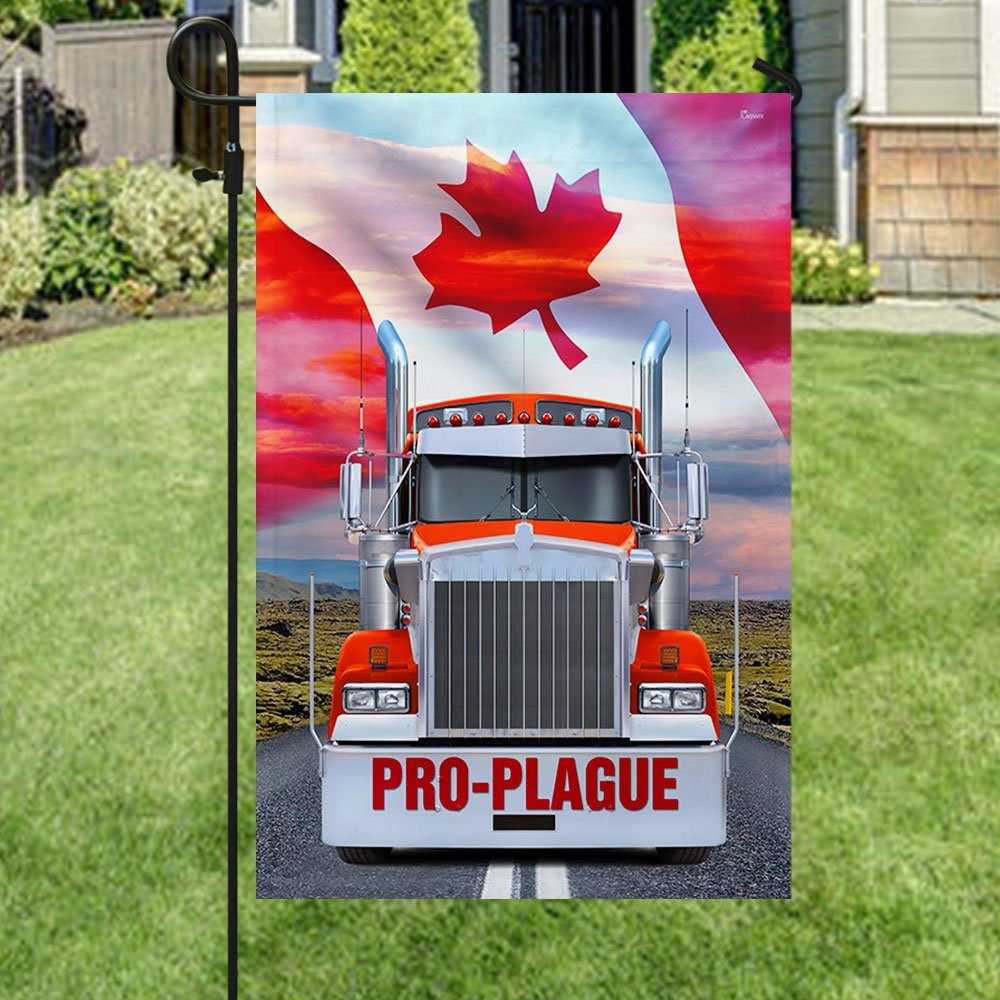Pro-plague Freedom Convoy 2022 Flag, Truckers For Freedom, Canadian Trucker, Mandate Freedom QNK1061Fpz - Image 6
