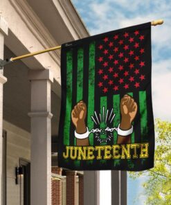 Protest Flag Juneteenth. Black Pride Flag